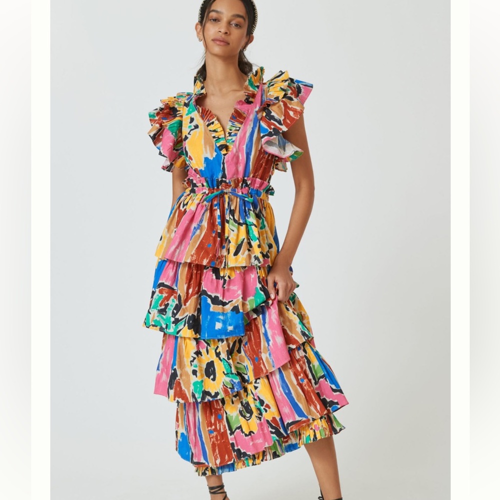 Love The Label Mix-Print Midi Dress NWT size Small
